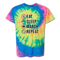 Eat, Sleep, March Tie Dye T-Shirt